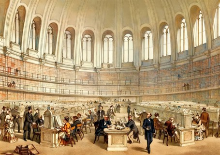 The British Museum Reading Room, British Library, 19th century, London, England, United Kingdom
