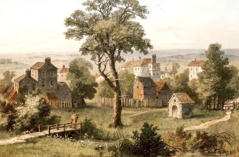 Marylebone, 1750, today an inner-city area of central London, City of Westminster, England, United