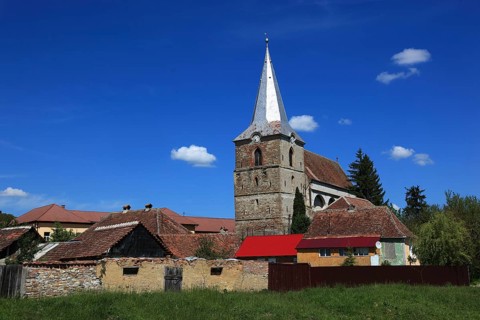 St. James Church, 15th century Sharosh fortified church in Sharosh near Fogarash, Soars, in