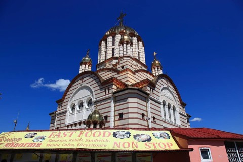 Cathedral of St. John the Baptist, Catedrala Sfantul Ioan Botezatorul in Fagaras, Romania, Brasov