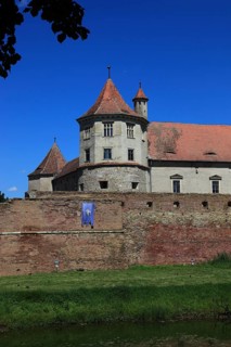 Fogarash Fortress, Cetatea Fagarasului, a historical monument, construction began in 1310, in the