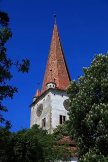 Fortified church in Großschenk, Cincu, an important fortified church of the Transylvanian Saxons in