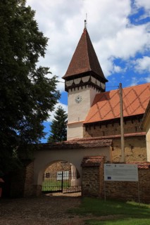 Romania, fortified church of the village of Mesendorf, Moischendref or Meschendorf, in the district