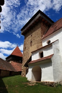 Romania, in the courtyard of the fortified church of Viscri, German German Weisskirch a town in the