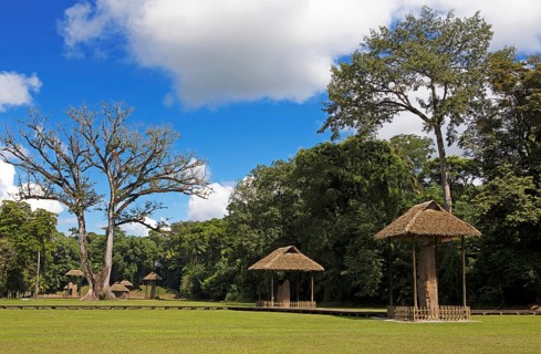 Quirigua Archaeological Park, pre-Columbian Mayan city in the jungle or jungle, Izabal Department,