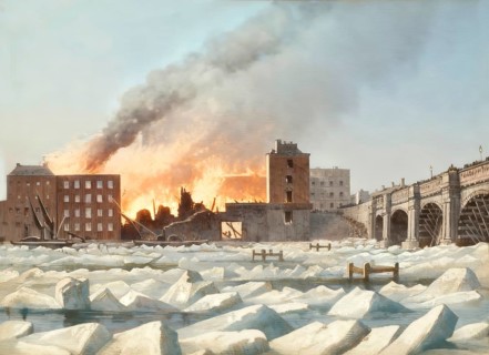 Frost on the River Thames, 1814, London, England, United Kingdom