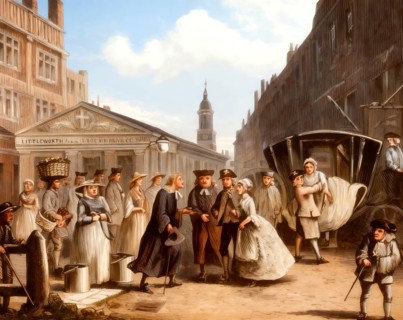 Caricature of a Fleet MarriagCaricature of a Fleet Marriage, which took place in London's Fleet