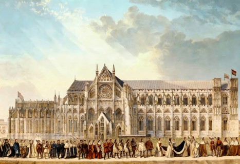 The coronation procession of Anne Boleyn to Westminster Abbey, London, 1533, Anne Boleyn,