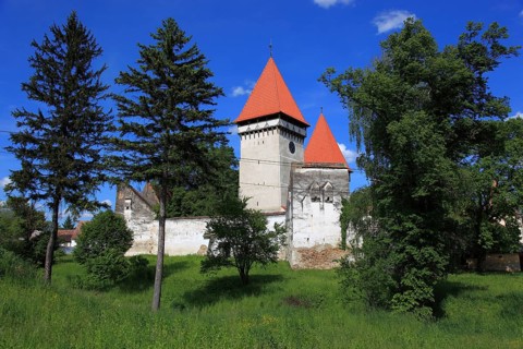 Schönberg fortified church, Dealu Frumos, a fortified Lutheran church in Sibiu County, Sibiu, in