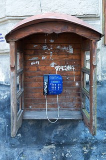 Public telephone box, Lviv, Ukraine