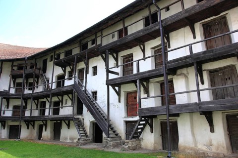 Fortified church of Tartlau, Prejmer, over 270 chambers on four floors are built into the interior