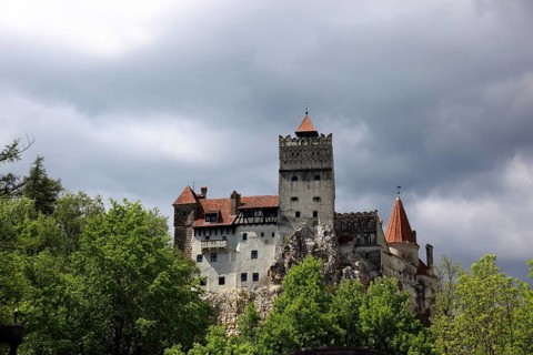 Bran Castle, also known as Törzburg, in Transylvania, Romania. It is famous as Dracula's Castle and