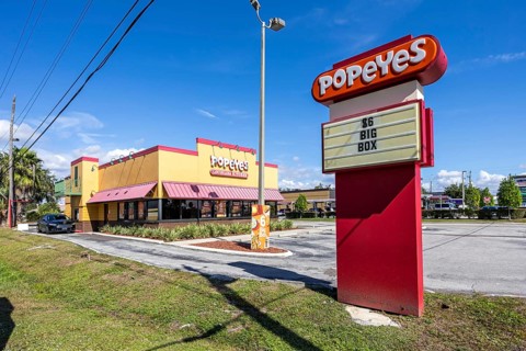 Popeyes Fast Food Restaurant branch in Tampa, United States