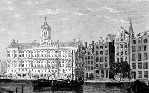 Royal Palace, Palace on the Embankment, Amsterdam, Netherlands, built as a town hall in mid-17th