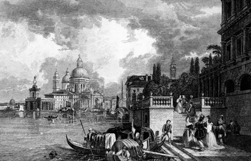 Baroque church of Santa Maria della Salute on the Grand Canal, Dorsoduro, Venice, Italy,