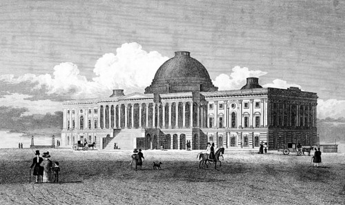 United States Capitol, the Capitol in Washington D.C., USA, domed building, steps, columned front,