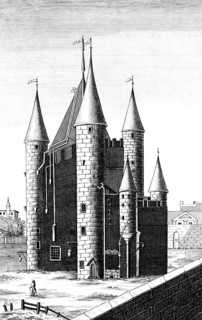 Square du Temple, Templar Tower, built in the 13th century outside the city in the Quartier du