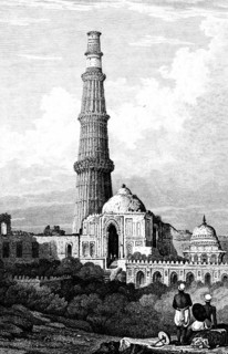 Cootub Minar ruins, Qutub Minar, Qutub Minar, Delhi, India, various transcription, rejuvenating