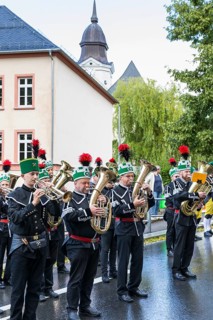 Bergstreit Day 2025 in Schneeberg, the miners of all trades proudly wear their habit on this
