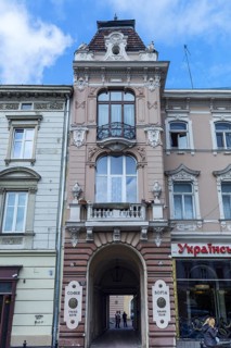 19th century house façade, Lemberg, Ukraine