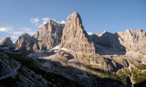 Crozzon di Brenta and Cima Tosa peaks, Brenta Mountains, Brenta-Adamello Natural Park, Trentino,