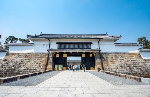 Higashi Ote-mon Gate, East Gate, Former Imperial Villa, Nijo Castle, Kyoto, Japan