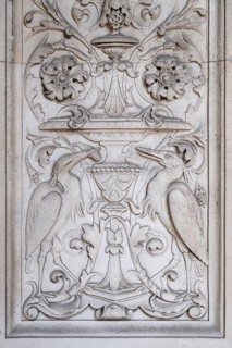 Decorative bas-relief with arabesques and herons, Royal Academy of Arts, Art Gallery and Academy of