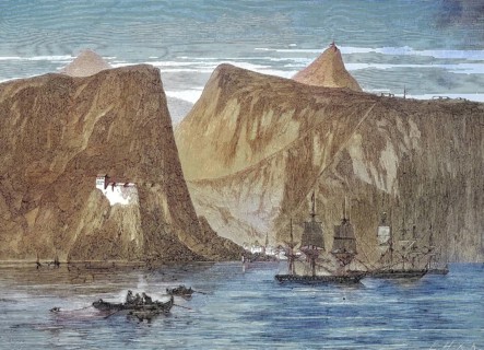 View of Jamestown, island and harbor of the island of Saint Helena/view of Jamestown, island and