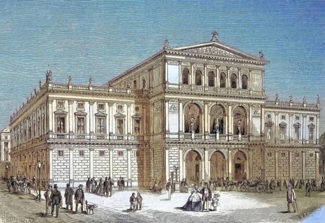 Building of the new conservatory, conservatory, music school in Vienna, Austria/the building of the