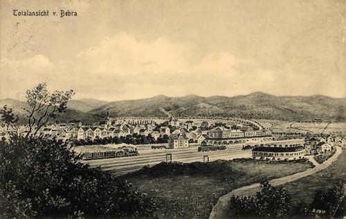 Historical postcard around 1910, Bebra, Regierungsbezirk Kassel, Hesse, Germany, digital