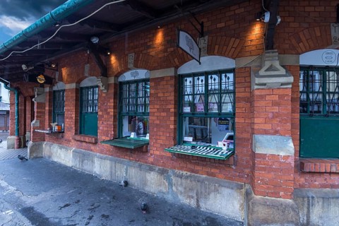 Various fast food shops, Krakow, Poland