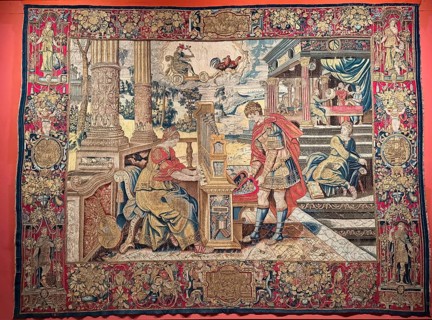 Knitted carpet, tapestry, The Influence of Mercury on Human Work, Brussels around 1550 1560,