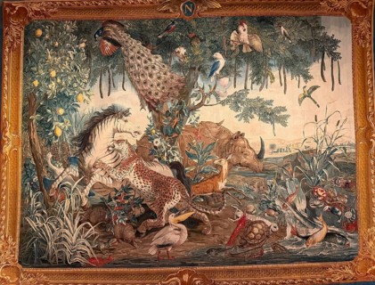 Tapestry, The Zebra, Paris around 1800, designed by Alexandre-Francois Desportes, National Museum,