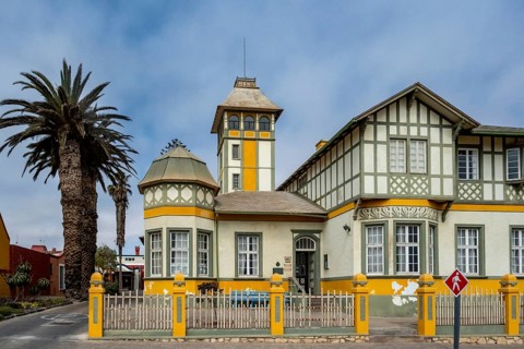 Woermann House, historic German colonial building, Swakopmund, Erongo region, Namibia
