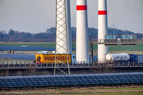 86.5 MW peak open space photovoltaic systems, from RWE, with over 141, 000 solar modules, on a side