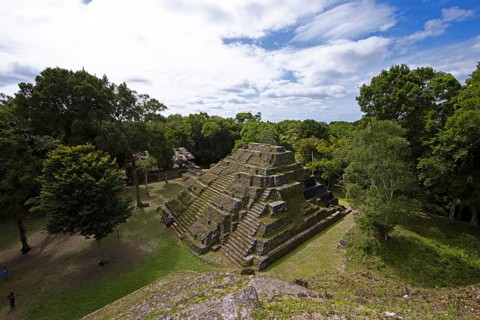 Northern Acropolis from above, Yaxha-Nakum-Naranjo National Park, Biósfera Maya Nature Reserve,