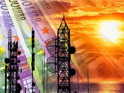 Symbolic image, infrastructure and networks, network charge system, 5G expansion, data network,