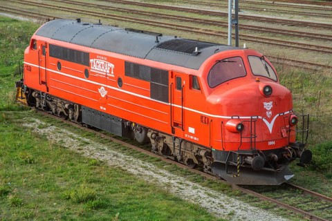 Nohab diesel-electric locomotive built in 1960 in Trollhättan, Sweden, Scandinavia