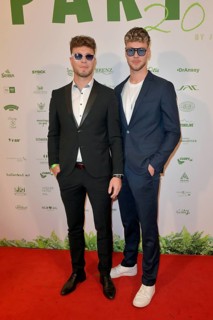 Daniel Fischer, Elias Fischer at the 8th jungle party for the start of the RTL show Ich bin ein