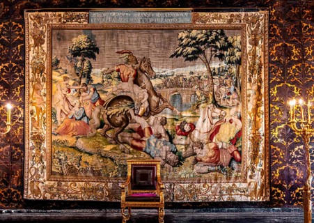 Senator's Hall, Battle Scene, Jagiellonian Tapestry, Collection of Renaissance Tapestries, Michiel