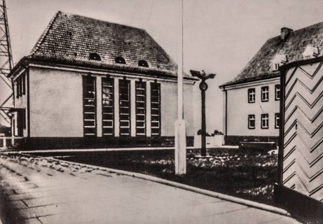 Photo of the radio station building, 1937, Gleiwitz station, 1934, location of the company