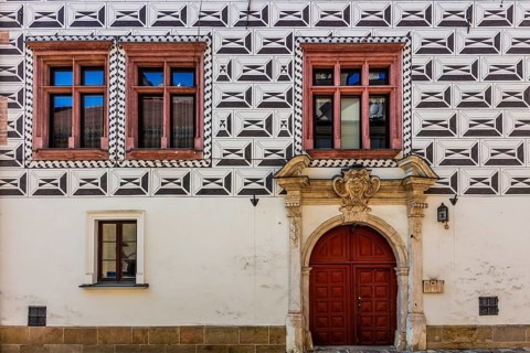 Details of the old town lanes, Krakow, Poland