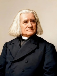 Portrait of Franz Liszt, 1811-1886, Hungarian composer, virtuoso pianist