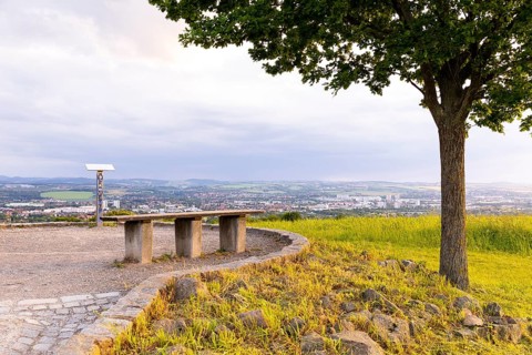 Rockauer Höhe vantage point (Sachsens Hiefel) is located far above the Elbe Valley and offers a