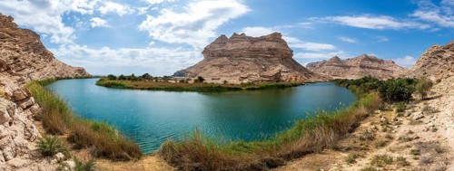 Wadi Sinaq near Hasik, Oman