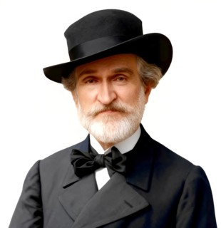 Giuseppe Verdi, 1813 – 1901, Italian opera composer, digitally edited