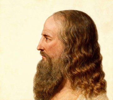 Leonardo da Vinci, 1452 - 1519, Italian painter, sculptor, architect and engineer, digitally edited