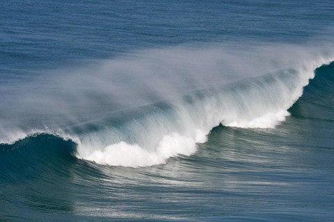 Breaking wave, Atlantic Ocean, Sagres, Algarve, Portugal