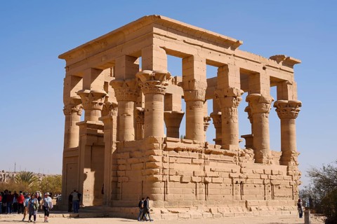 Augustus's Trajan Kiosk, Philae Temple, UNESCO World Heritage Site, Agilkia Island, Aswan, Nubia,