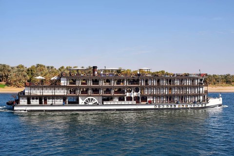 Nile cruise ship, Nile steamer SS Misr on the Nile, Egypt